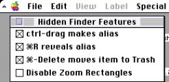 Hidden Finder Features (1996)