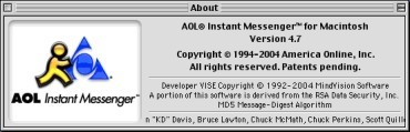 AOL Instant Messenger 4.7 (2004)