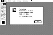 PhotoShop 0.63 (1988)