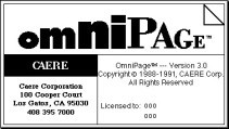 OmniPage 3 (1993)