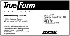 Adobe TrueForm 2 (1989)