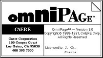 Omnipage 3.0 FR + Omnitranslator (1991)