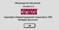 NPmanage for Macintosh v2.3 (1995)