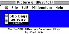 MacCPU Y2K/Millennium Countdown Clock (1999)