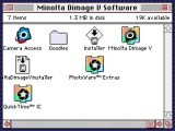 Minolta DimageV camera software (1996)