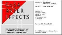 CoSA After Effects 1.0 (1992)