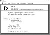 Finite Elements Methods Program (DU-FEMP) Drexel University (1986)