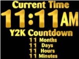 Y2K Morph Clock screensaver (1999)