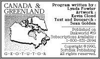 GeoTutor-Canada & Greenland (1990)