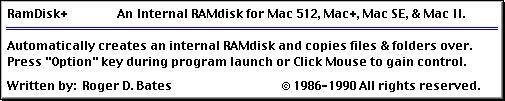 RamDisk+ v2.x (1990)