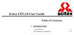 Scitex UFS 2.1 scsi and filesystem driver (1995)