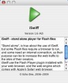 iSwiff for macOS X (swf player) (2009)