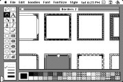 Borders Scroll (Japanese B&W clipart) (1987)