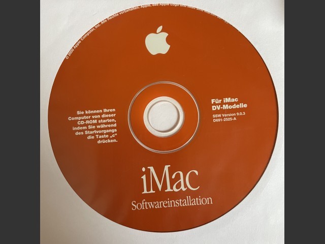 Mac OS 9.0 (iMac G3 DV) (D691-2525-A) (CD) (German) (2000)