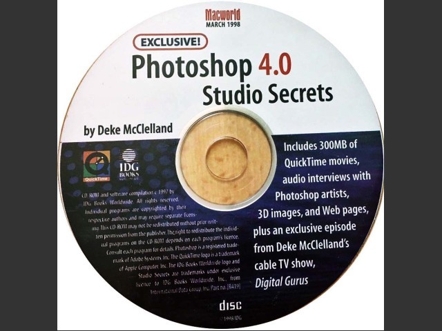 Macworld Photoshop 4.0 Studio Secrets CD-ROM (1998)