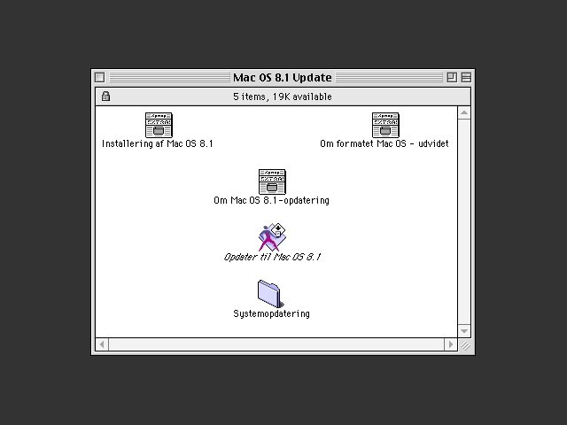 Mac OS 8.1 Update (CD) [da_DK] (1998)