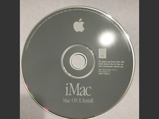 691-3634-A,,iMac. Software Restore (4 CD set) Mac OS v10.1.3, v9.2.2. Disc v1.0 (CD) (2002)