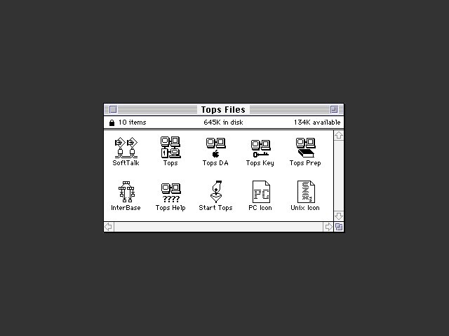 TOPS 2.0 + TOPS Terminal TCP/IP (1987)