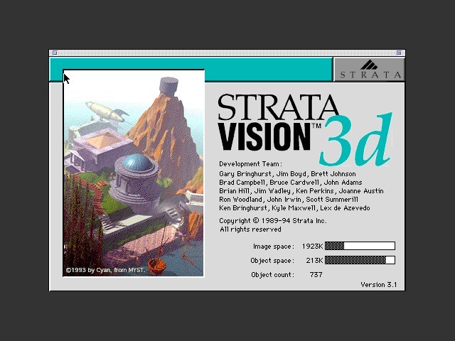 Strata Vision3d 3.1 (1994)