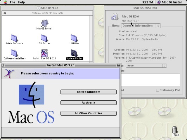 Mac OS 9.2.1 (691-3334-A,Z) (CD) (2001)