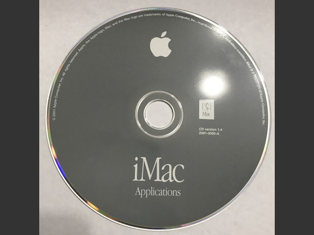 691-3330-A,Z,iMac. Applications. Disc v1.4 (CD) (2001)