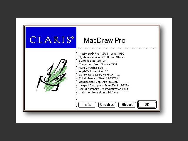 Claris MacDraw Pro 1.5 (1992)