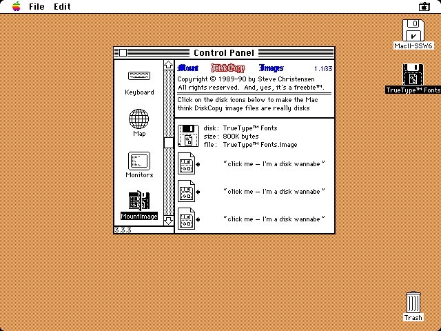 MountImage in SSW 6's Control Panel 