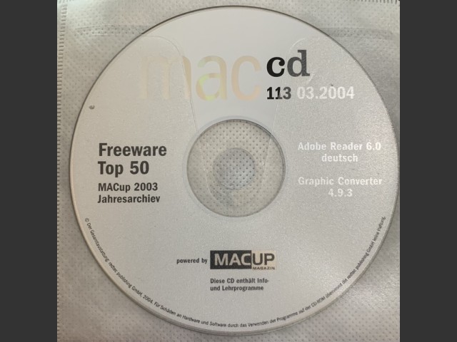 MACup macCD 113 (03.2004, German) (2004)