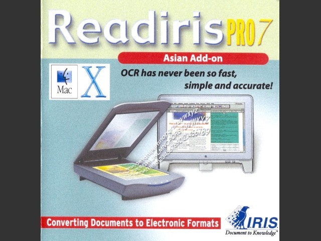 Readiris Pro 7 Asian Add-on (2002)
