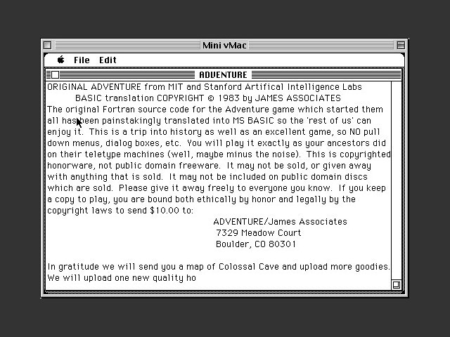 Adventure (aka Colossal Cave Adventure) (1985)