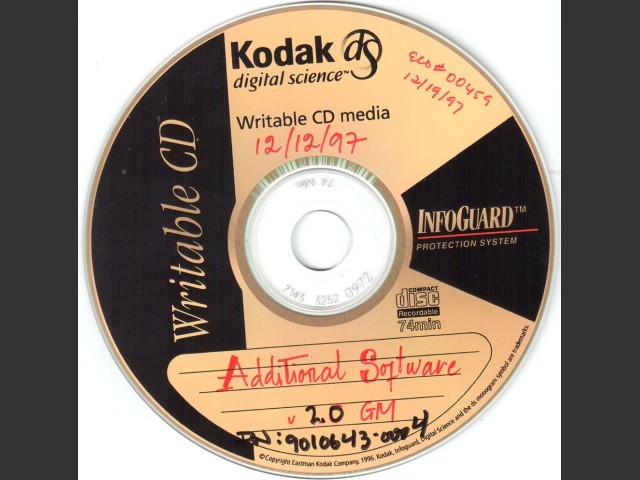 Additional Software v2.0 for Umax-SuperMac computers (internal Golden Master disc) (1997)