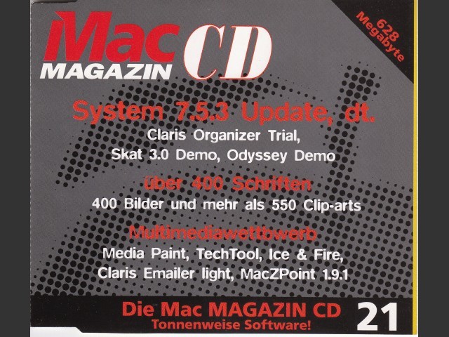 Mac Magazin CD 21 (July 1996, German) (1996)