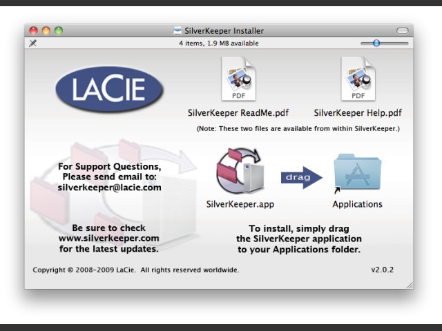 LaCie SilverKeeper v2.x (2008)