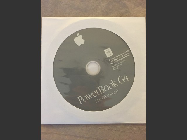 Mac OS PowerBook G4 Titanium DVI 667/800 CD Set (2002)