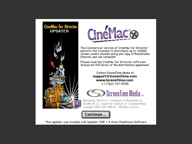 CinéMac for Director updaters (2001)
