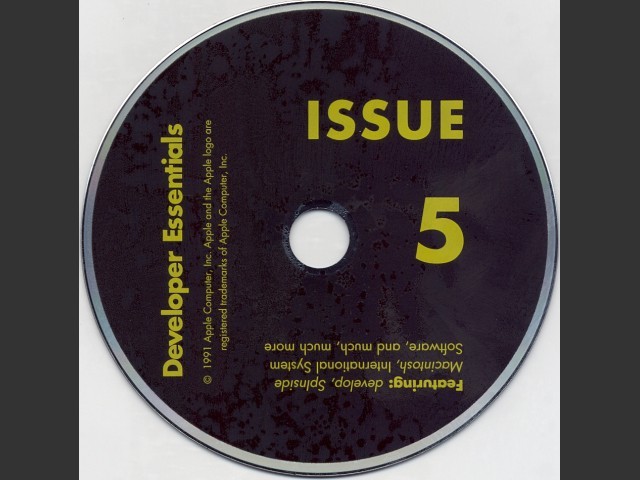 Apple Developer Essentials Issue 5 (develop) (1991)