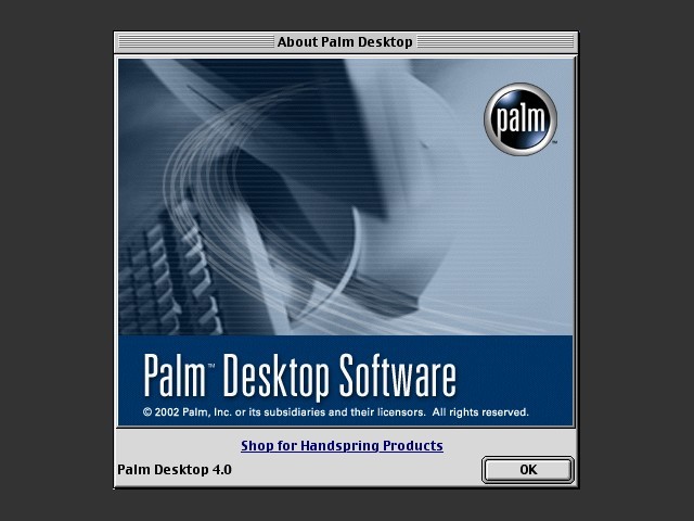 Palm Desktop software 4.0 (2002)
