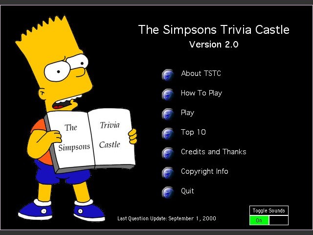The Simpsons Trivia Castle 2.0 (2000)