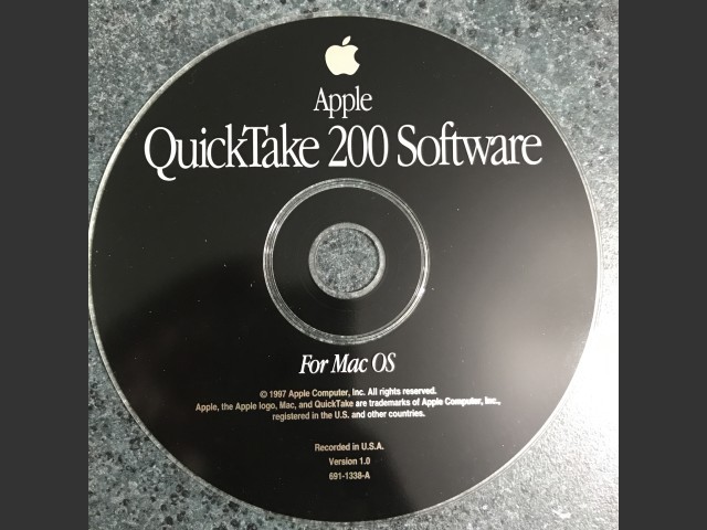 Apple QuickTake 200 Software for Mac OS 1.0 (691-1338-A) (CD) (1997)