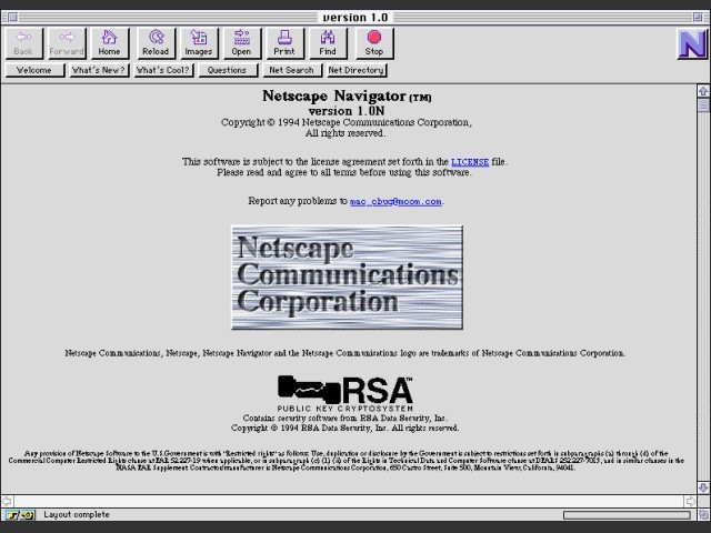 Netscape Navigator 1.x - Macintosh Repository