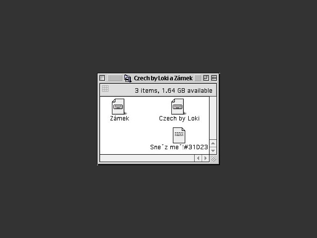 Czech keyboard layout for OS 7-9 (1991)