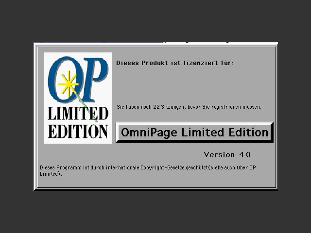 OmniPage 4.0.1 LE (1996)