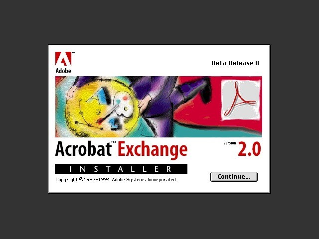 Adobe Acrobat Exchange 2.0b8 (1994)