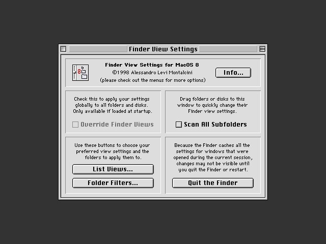 Finder View Settings (1998)