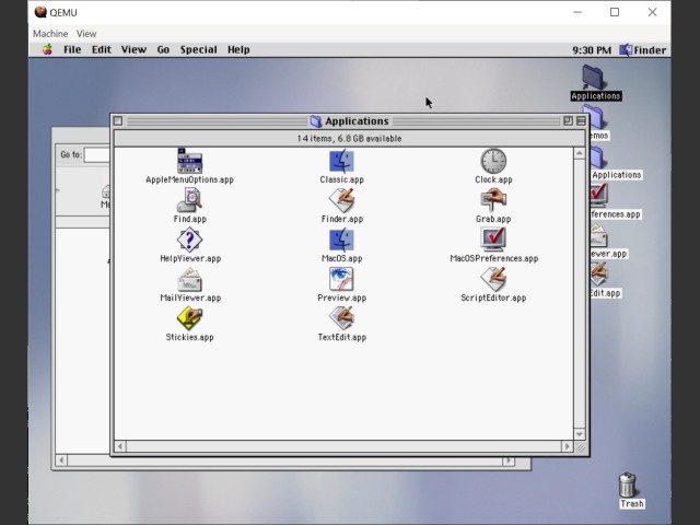 Mac OS X Developer Preview 2 (Kodiak) Post-Install Image (1999)