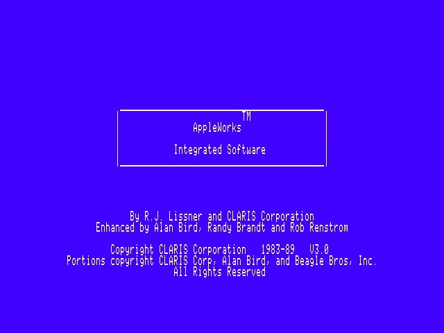 AppleWorks 3.0 (8-bit) (1989)