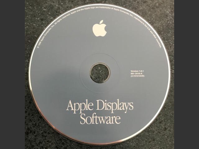 691-2418-A,,Apple Displays Software v1.8.1 1999 (CD) (1999)