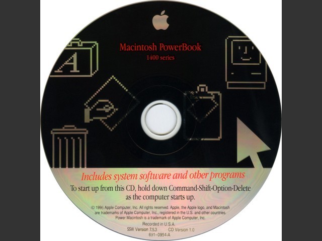 System 7.5.3 (PowerBook 1400) (CD) (1996)