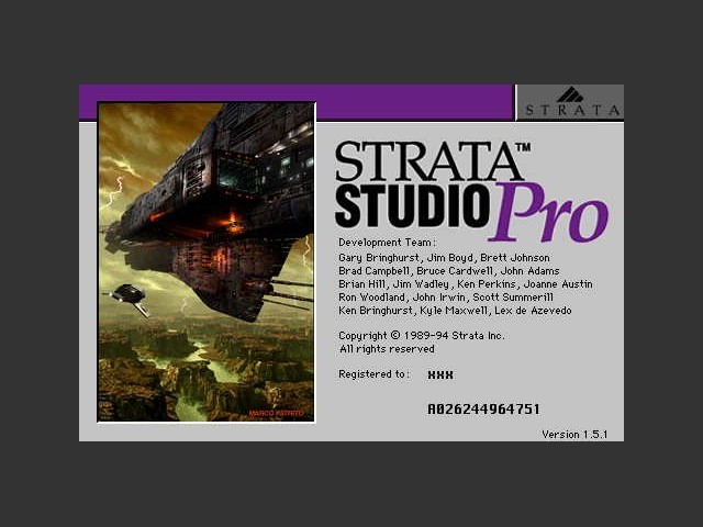 Strata StudioPro 1.1 to 1.75+ (1994)