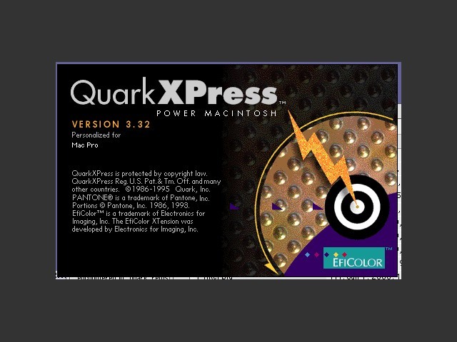 QuarkXPress 3.32 Smart disk/CD installation (1999)